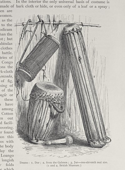 African drums, from 
