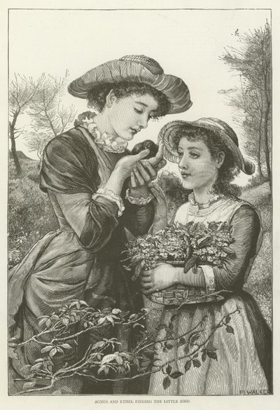 Agnes and Ethel Finding the Little Bird by English School