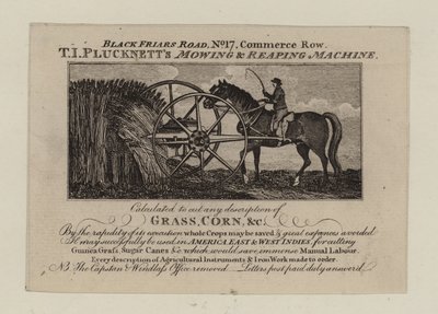 Agricultural Equipment Manufacturers, T I Plucknett by English School