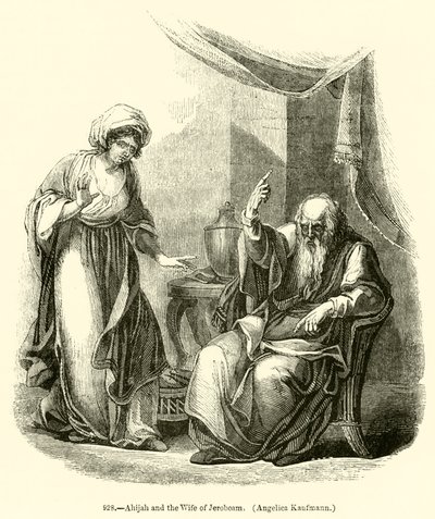Ahijah and the Wife of Jeroboam, Angelica Kaufmann by English School