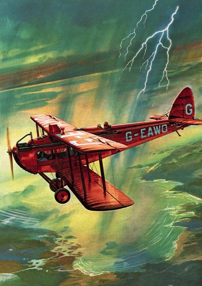 Airliner Struck by Lightning by English School