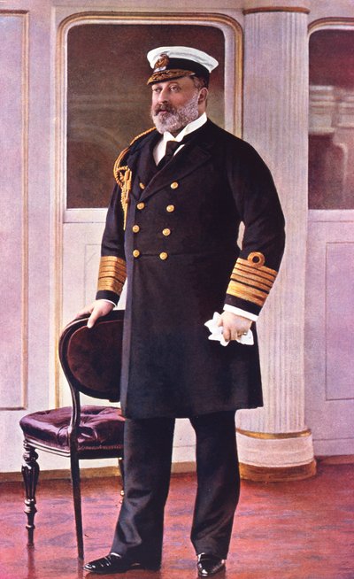 Albert Edward Prince of Wales, Honorary Admiral of the Fleet, 1898 by English School