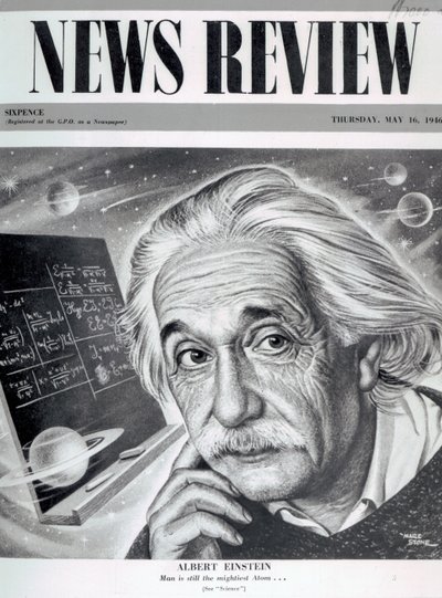 Albert Einstein on the cover of 