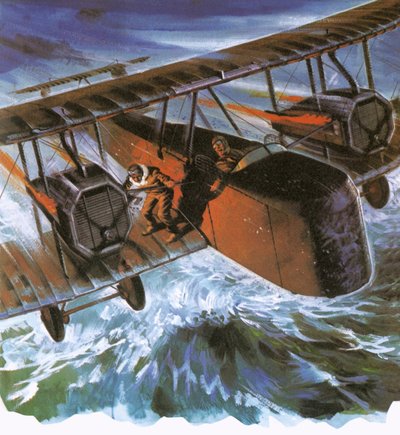 Alcock and Brown in Their Vickers 