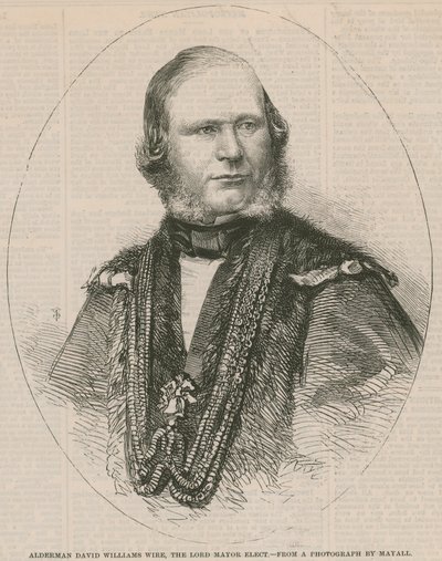 Alderman David Williams Wire, the Lord Mayor Elect by English School