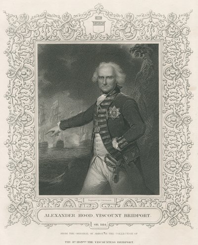 Alexander Hood, 1st Viscount Bridport, illustration from 