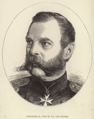 Alexander II of Russia by English School