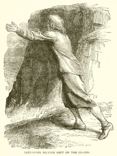 Alexander Selkirk Left on the Island by English School