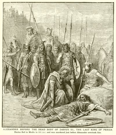 Alexander before the Dead Body of Darius III, the Last King of Persia by English School