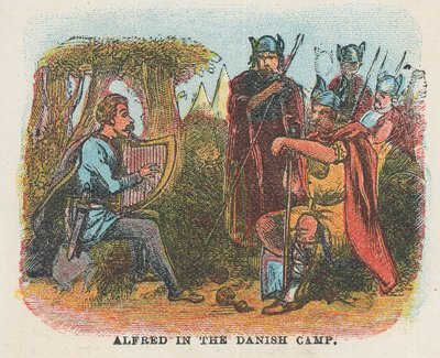 Alfred in the Danish Camp by English School