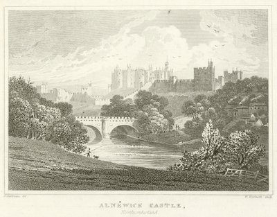 Alnewick Castle, Northumberland by English School