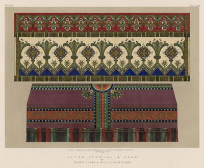 Altar Frontal and Pall by English School