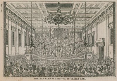 Amateur Musical Festival in Exeter Hall by English School