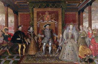 An Allegory of the Tudor Succession: The Family of Henry VIII, c.1589-95 by English School