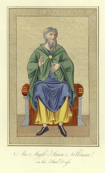 An Anglo-Saxon Nobleman in His State Dress by English School