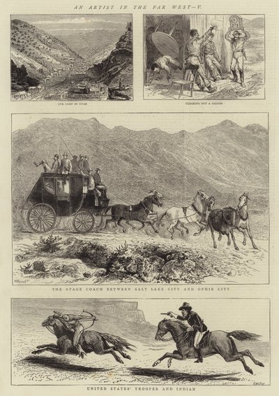 An Artist in the Far West, V by English School