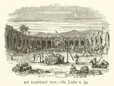 An Eastern Inn, St Luke, x, 34 by English School