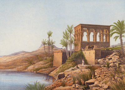 An Egyptian Temple by the River Nile, Philae by English School