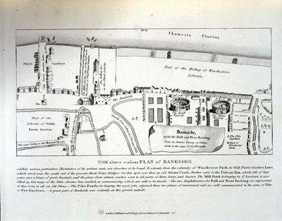 An Elizabethan Plan of Bankside by English School