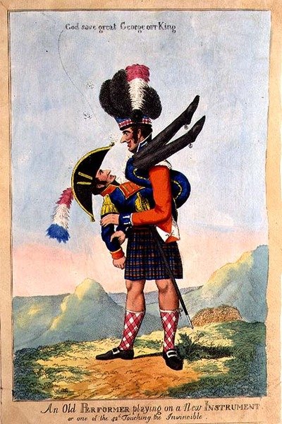 An Old Performer Playing on a New Instrument, published 22 September 1803 by English School