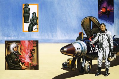 An X-15 Pilot Breaths the Desert Air by English School