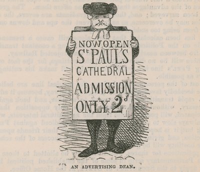 An Advertising Dean; Cartoon by English School