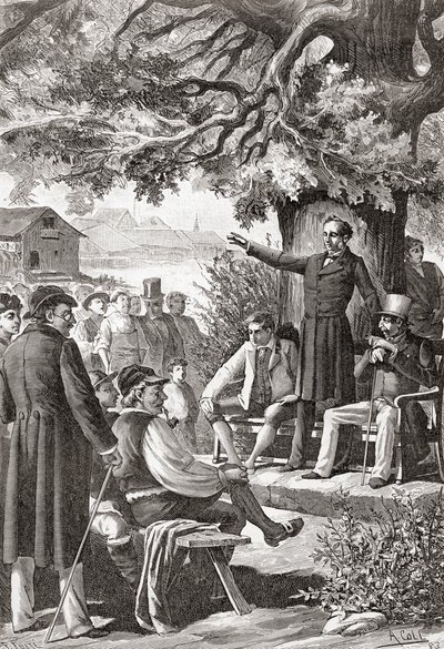 An Early Meeting of the Swiss Assembly aka Federal Assembly, Switzerland by English School