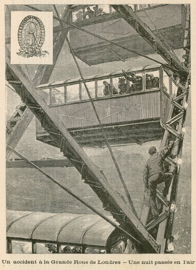 An Incident on the Great Wheel in London - A Night in the Air by English School