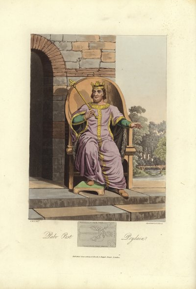 Ancient British king by English School