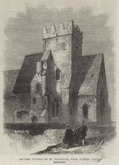 Ancient Church of St Doulough, near Dublin, lately restored by English School