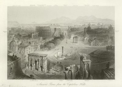 Ancient Rome from the Capitoline Hills by English School