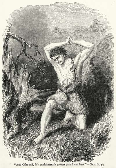 "And Cain Said, My Punishment is Greater Than I Can Bear," Gen iv 13 by English School