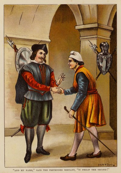 "And My Name," Said the Pretended Servant, "Is Philip the Second!" by English School