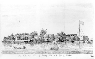 Anjengo Fort on the Coast of Malabar, India, from Voyage to the East Indies by English School