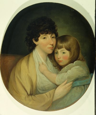 Anna Maria White (Mrs Charles Trench) and child by English School