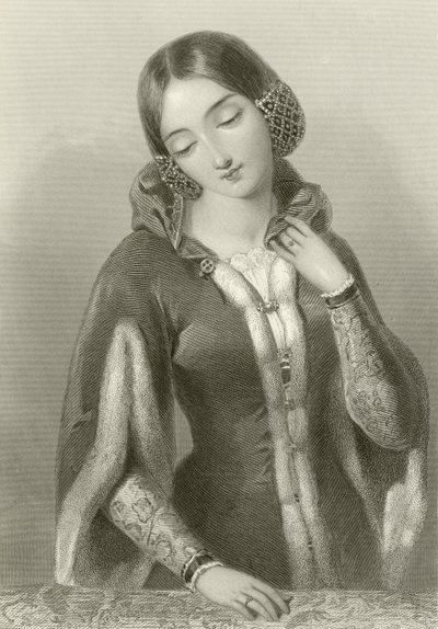 Anne of Bohemia, Queen of King Richard II by English School