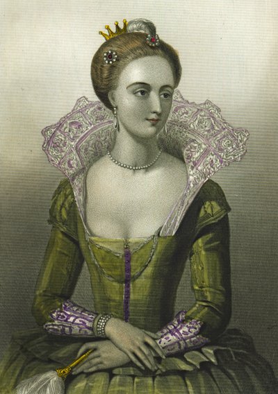 Anne of Denmark, Queen Consort of James I of Great Britain, 1856 by English School