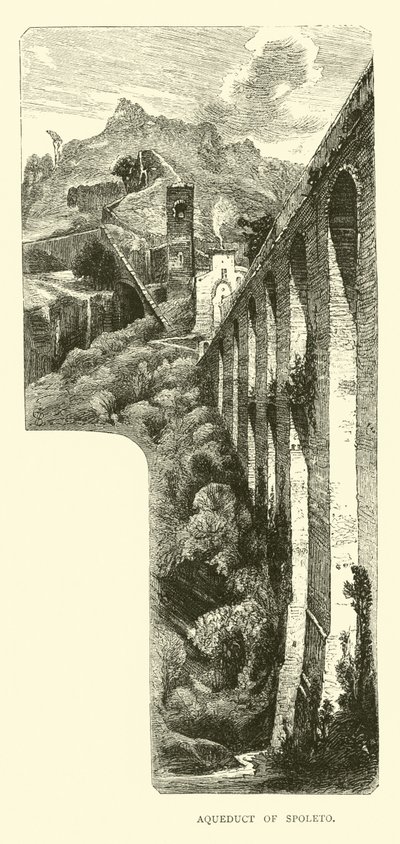 Aqueduct of Spoleto by English School