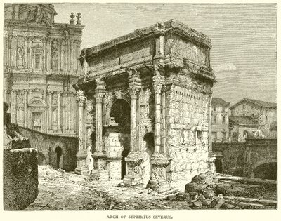 Arch of Septimius Severus by English School