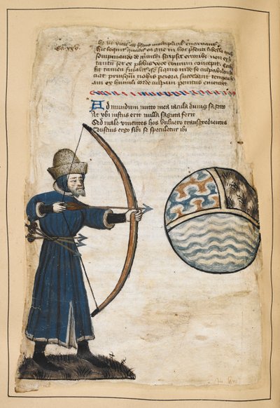 Archer Shooting Arrows at the World by English School