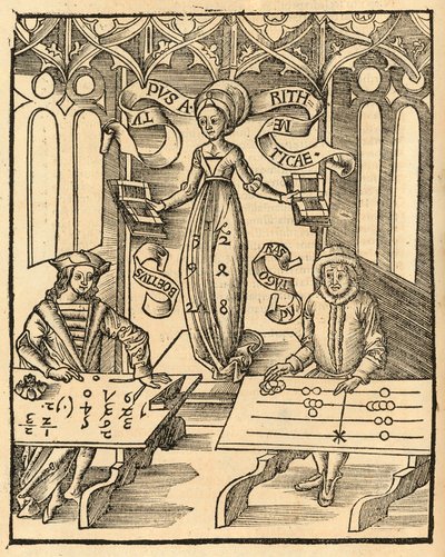 Arithmetica from the Margarita Philosophica by Gregor Reisch by English School