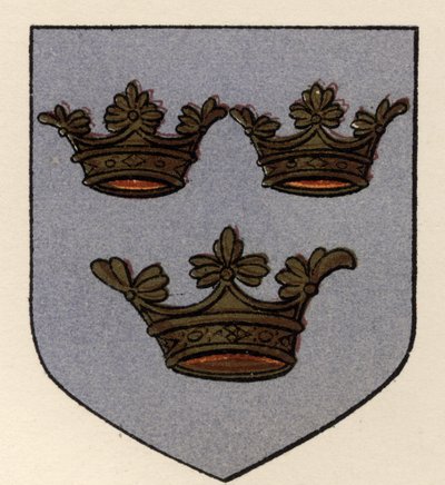 Arms borne by the Grand Lodge of All England, c.1725, from The History of Freemasonry, volume II, published by Thomas C. Jack, London, 1883 by English School