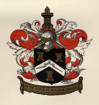 Arms of the Free Masons of the Gateshead Chapter, 1671, from The History of Freemasonry, volume II, published by Thomas C. Jack, London, 1883 by English School