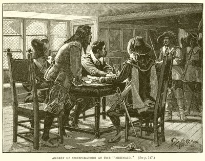 Arrest of Conspirators at the Mermaid by English School