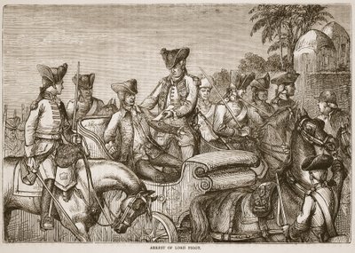 Arrest of Lord Pigot, Illustration from Cassell