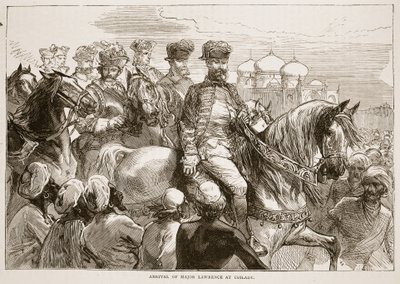 Arrival of Major Lawrence at Coilady, Illustration from Cassell
