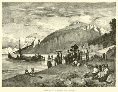 Arrival of a Market Boat, Capri by English School