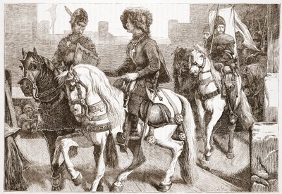 Arrival of the Hussite Deputies at Basle by English School