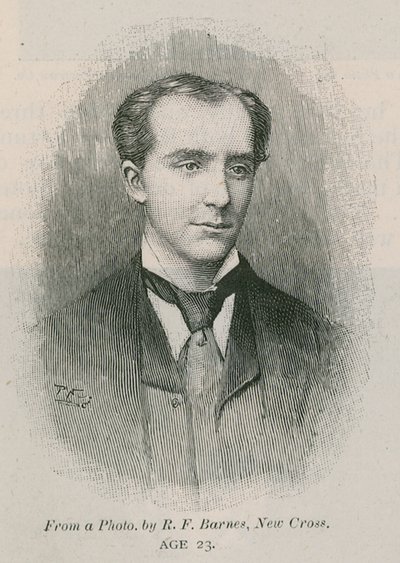 Arthur W Pinero, aged 23 by English School
