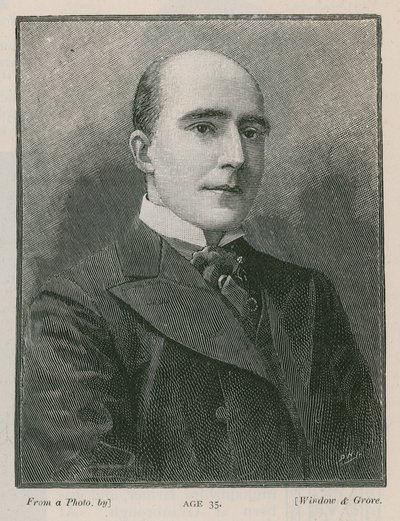 Arthur W Pinero, aged 35 by English School